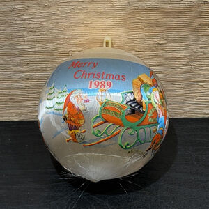 Merry‎ Christmas 1989 Satin Unbreakable Ornament Merry Memories Collection HTF